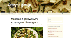 Desktop Screenshot of grazynagotuje.pl